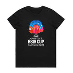 Asia Cup Logo Womens Tee - Black